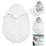 Ficha técnica e caractérísticas do produto Bebê recém-nascido bonito Forma Egg confortável dormir respirável Sack Bag Blanket
