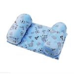 Ficha técnica e caractérísticas do produto Bebê recém-nascido Lateral Pillow Ajustado travesseiro Cabeça de sono de algodão macio Núcleo