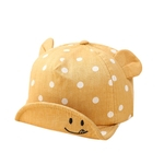 Ficha técnica e caractérísticas do produto Bebê Virar Borda Hat Pot Cotton Ear Padrão dos desenhos animados Projeto bebê aquecido Sunbonnet Hat Gostar