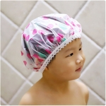 Ficha técnica e caractérísticas do produto Bebês Crianças Cap Duche impermeável ajustável Elastic Bath Hat