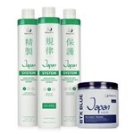 Beleza Pro Japan Hair Kit Redutor de Volume Japonês + BTX Blue