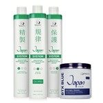Ficha técnica e caractérísticas do produto Beleza Pro Japan Hair Kit Redutor de Volume Japonês + BTX Blue