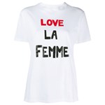 Ficha técnica e caractérísticas do produto Bella Freud Camiseta 'Love La Femme' - Branco