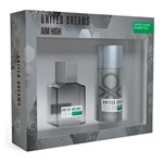 Ficha técnica e caractérísticas do produto Benetton United Dreams Aim High Kit - Perfume Masculino EDT 100ml + Deo Body Spray 24h 150ml