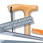 Ficha técnica e caractérísticas do produto Bengala de Madeira com Cabo Tradicional INDAIÁ