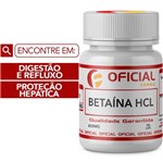 Ficha técnica e caractérísticas do produto Betaína Hcl 650Mg 90 Cápsulas
