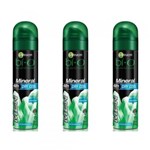 Bí-O Mineral Dry Cool Desodorante Aerosol Masculino 150ml - Kit com 06
