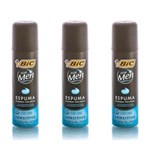 Ficha técnica e caractérísticas do produto Bic 0621 For Men Sensitive Espuma de Barbear 145g - Kit com 03