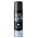 Ficha técnica e caractérísticas do produto Bic 0621 For Men Sensitive Espuma de Barbear 145g