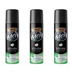 Ficha técnica e caractérísticas do produto Bic Espuma de Barbear For Men Refresh 145g - Kit com 03