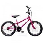 Ficha técnica e caractérísticas do produto Bicicleta Cross BMX Aro 20 Ultra V Break Rosa Cromada - Giant