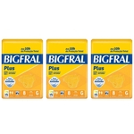 Ficha técnica e caractérísticas do produto Bigfral Plus Fralda Geriátrica G C/8 (Kit C/03)