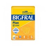 Ficha técnica e caractérísticas do produto Bigfral Plus Fralda Geriátrica G C/8