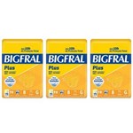 Ficha técnica e caractérísticas do produto Bigfral Plus Fralda Geriátrica G com 8 - Kit com 03