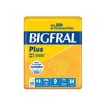 Ficha técnica e caractérísticas do produto Bigfral Plus Fralda Geriátrica M C/9