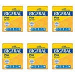 Ficha técnica e caractérísticas do produto Bigfral Plus Fralda Geriátrica M com 9 - Kit com 06