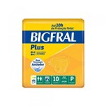 Ficha técnica e caractérísticas do produto Bigfral Plus Fralda Geriátrica P C/10