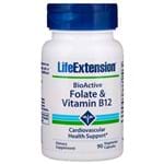 Bioactive Folato e Vitamina B-12 (90 Caps) Life Extension