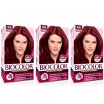 Ficha técnica e caractérísticas do produto Biocolor Coloração Kit 6.6 Vermelho Intenso (Kit C/03)
