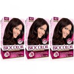 Biocolor Coloração Kit 6.7 Marrom Natural Irresistível (kit C/06)