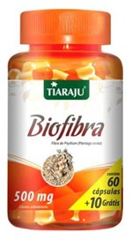Ficha técnica e caractérísticas do produto Biofibra - Tiaraju - 60 + 10 Cápsulas 500mg