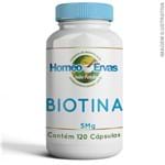 Ficha técnica e caractérísticas do produto Biotina 5Mg - 120 Cápsulas