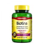 Ficha técnica e caractérísticas do produto Biotina + (vit. B1, B5, Ac. Folico) - 60 Caps - Maxinutri