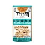 Ficha técnica e caractérísticas do produto Biscoito de Arroz Integral Multigrãos - 100g - Fit Food