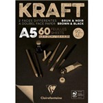 Ficha técnica e caractérísticas do produto Bloco de Papel Kraft Brown Black Clairefontaine A5