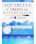 Ficha técnica e caractérísticas do produto Bloco de Papel para Aquarela Branco Cardinal A5 300g 10 Fl - Clairefontaine