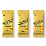Ficha técnica e caractérísticas do produto Blowtex Preservativo Clássico Lubrificante Sachê 6x4 (Kit C/03)
