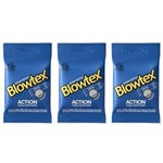 Ficha técnica e caractérísticas do produto Blowtex Preservativo Premium Action com 3 - Kit com 03