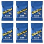 Ficha técnica e caractérísticas do produto Blowtex Preservativo Premium Action com 3 - Kit com 06