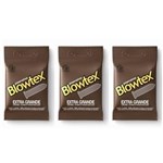 Ficha técnica e caractérísticas do produto Blowtex Preservativo Premium Extra Grande com 3 - Kit com 03