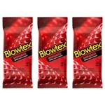 Ficha técnica e caractérísticas do produto Blowtex Preservativo Sabor e Aroma Morango com 6 - Kit com 03