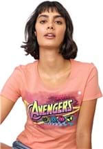 Ficha técnica e caractérísticas do produto Blusa Cativa Marvel Avengers Rosa