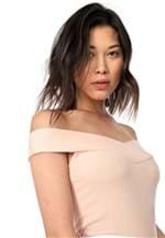 Ficha técnica e caractérísticas do produto Blusa Cativa Ombro a Ombro Rosa