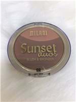 Ficha técnica e caractérísticas do produto Blush & Bronzer Milani - Sunset Duos 02