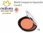 Blush Compacto Natura Aquarela 3G - Cor Coral