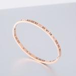 Ficha técnica e caractérísticas do produto Boca Aberta pulseira de titânio de aço elegantes presentes Bracelet Rose Gold cor para Mulher