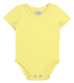 Ficha técnica e caractérísticas do produto Body Baby Menino Liso Amarelo - Alenice