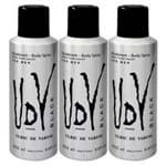 Ficha técnica e caractérísticas do produto Body Spray Ulric de Varens UDV Black Masculino (3 Unidades) 3x200ml