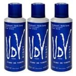 Ficha técnica e caractérísticas do produto Body Spray Ulric de Varens UDV Night Masculino (3 Unidades) 3x200ml