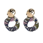 Ficha técnica e caractérísticas do produto Boho Women Colorful Oco Round Dangle Earrings Banquete Cocktail Jewelry Gift