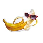 Ficha técnica e caractérísticas do produto Boia Inflável Gigante Banana de Óculos + Bomba Bel Lazer