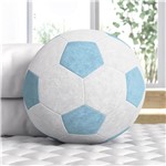 Ficha técnica e caractérísticas do produto Bola de Futebol Plush Azul 24cm Grão de Gente