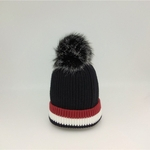 Bola Super Hair Wool Hat Quente Striped Knit Hat Crian?as Beb¨º Red Hat