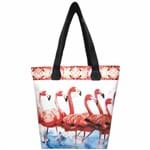 Ficha técnica e caractérísticas do produto Bolsa Feminina Tropical Flamingos, Magicc