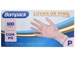 Ficha técnica e caractérísticas do produto Bompack Luvas de vinil c/ pó de 100 unidades tamanho P