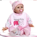 Ficha técnica e caractérísticas do produto 55cm simular renascido bebê boneca de brinquedo de silicone macio